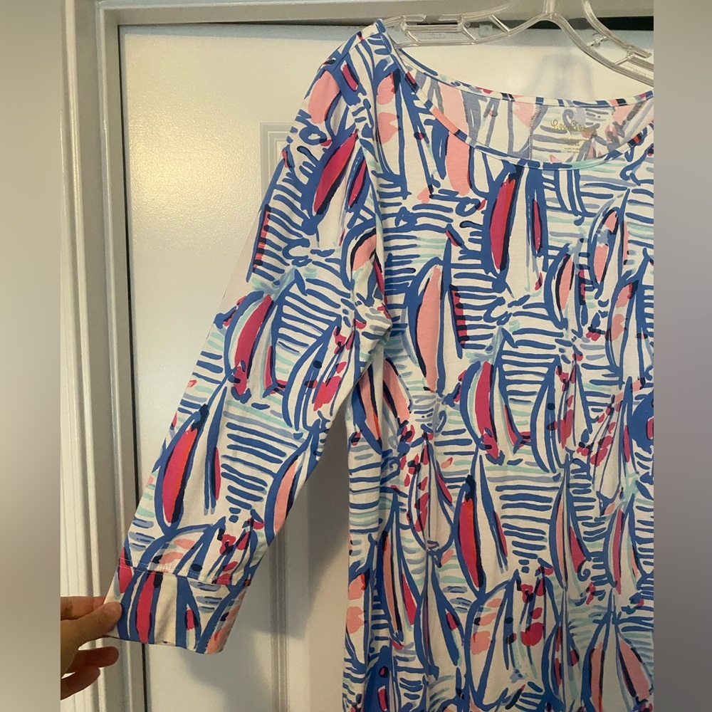 Lilly Pulitzer Sailboat Cotton Dress - Picture 2 of 4